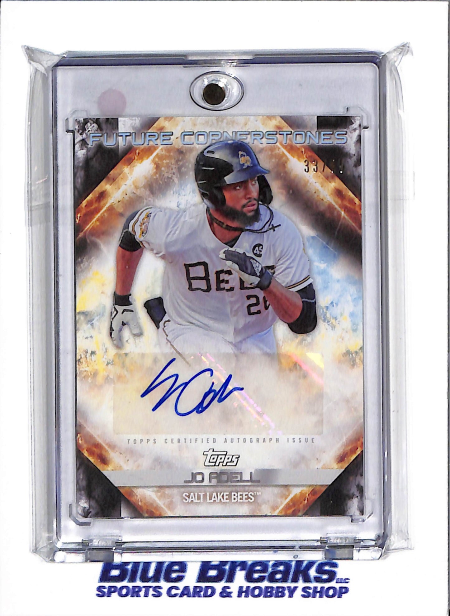 2020 Topps - Pro Debut - Future Cornerstones - Jo Adell - auto - 33/85 - #FCA-JA - baseball - Salt Lake Bees - Angels