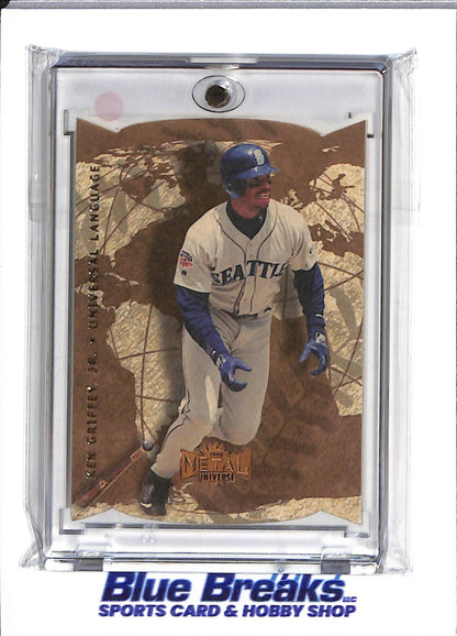 1998 Fleer - Skybox - Metal Universe - Universal Language - Ken Griffey Jr - #1 - baseball - Mariners