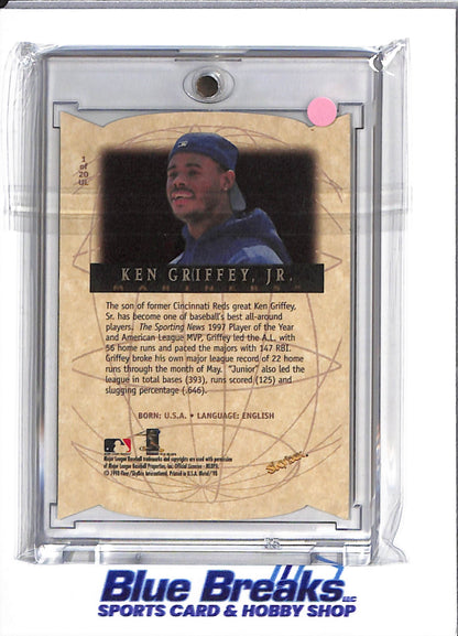 1998 Fleer - Skybox - Metal Universe - Universal Language - Ken Griffey Jr - #1 - baseball - Mariners