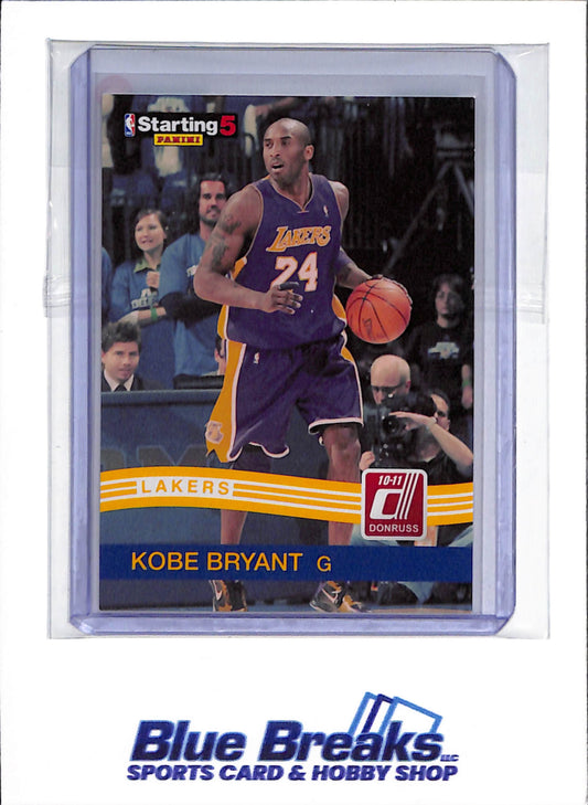 2010 Panini - Donruss - Starting 5 - Kobe Bryant - #KB - basketball - Lakers