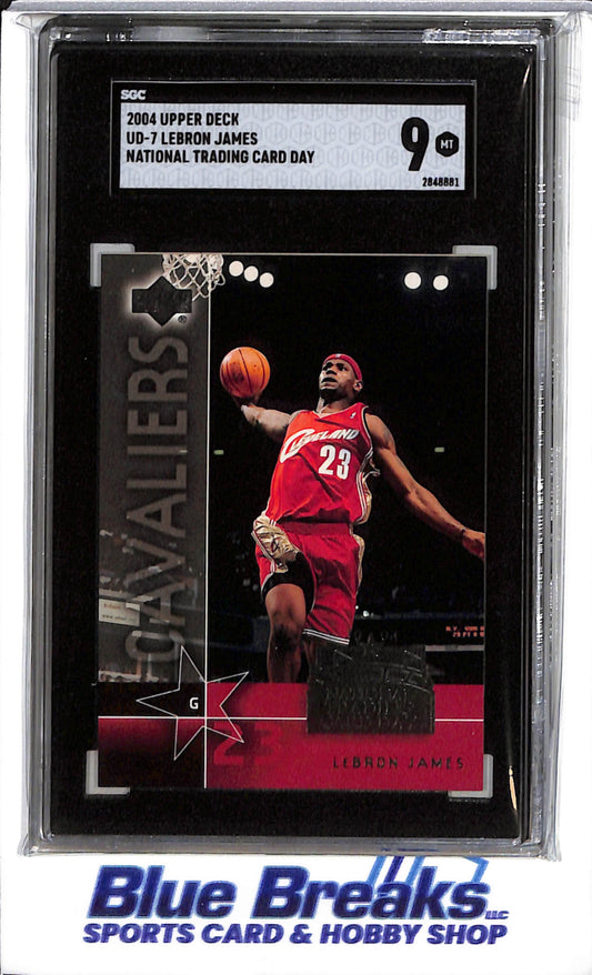 2004 Upper Deck - National Trading Card Day - Lebron James - #UD-7 - SGC 9 - basketball - Cavaliers