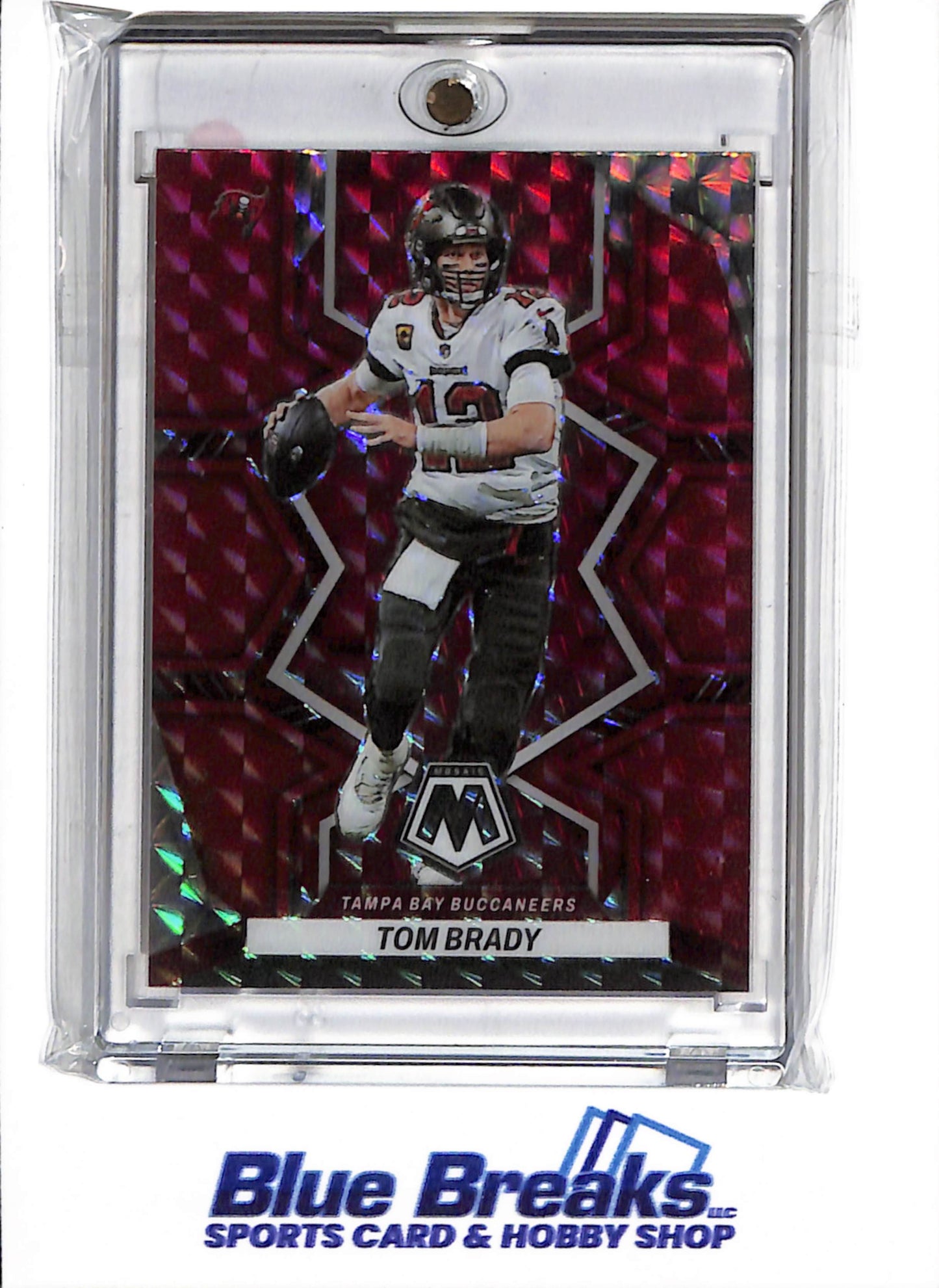 2022 Panini - Mosaic - red mosaic - Tom Brady - #182 - football - Buccaneers