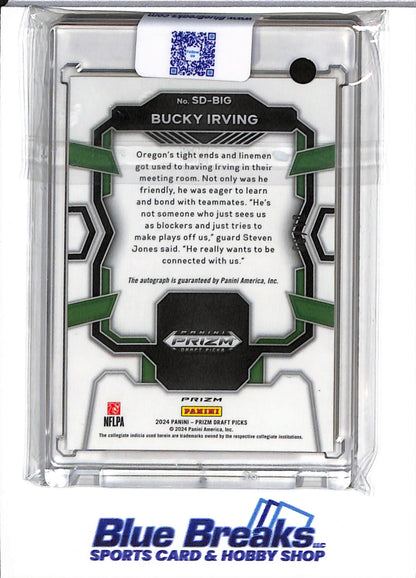 2024 Panini - Prizm Draft Picks - Signing Day - yellow - Bucky Irving - auto - 06/10 - RC - #SD-BIG - football - Ducks - Buccaneers