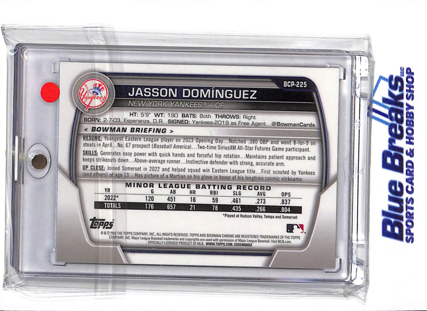 2023 Bowman Chrome - mojo - Jasson Dominguez - #BCP-225 - baseball - Yankees