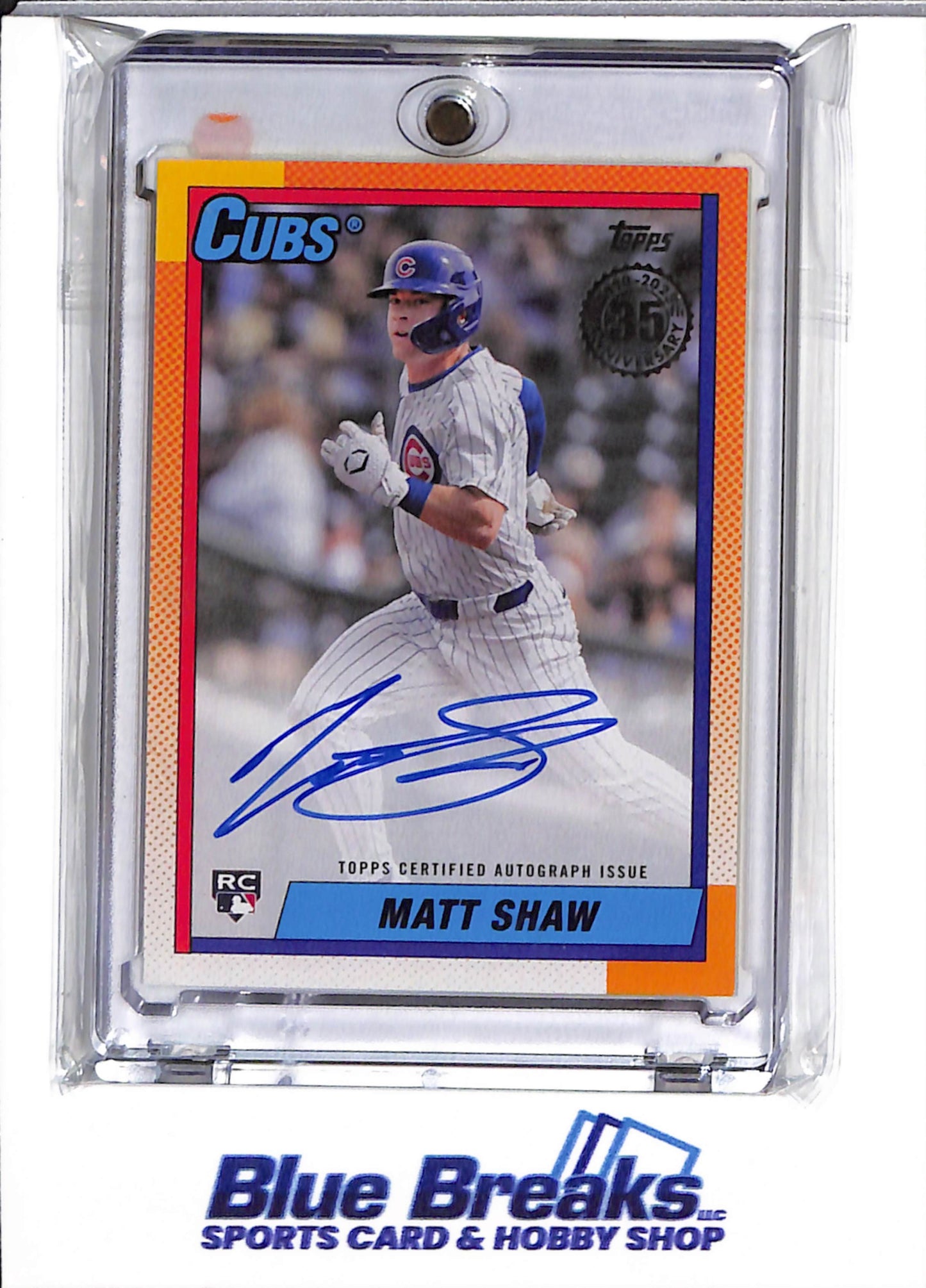 2025 Topps - 35th anniversary - Matt Shaw - auto - RC - #90A-MSH - baseball - Cubs