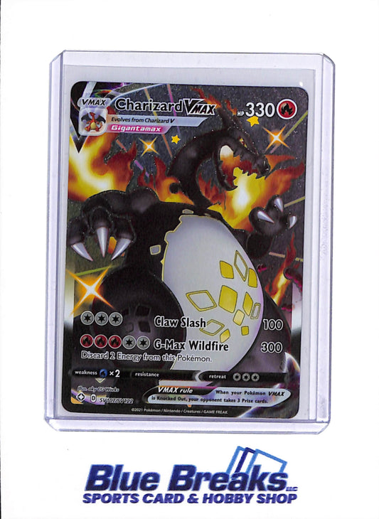 2021 Pokémon - Sword & Shield - Shining Fates - Full Art - Charizard VMAX - #SV107/SV122