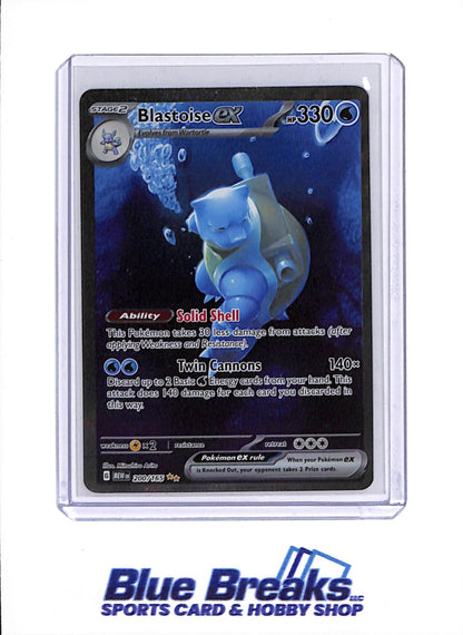 2023 Pokémon - Scarlet & Violet - 151 - Full Art - Blastoise ex - 200/165