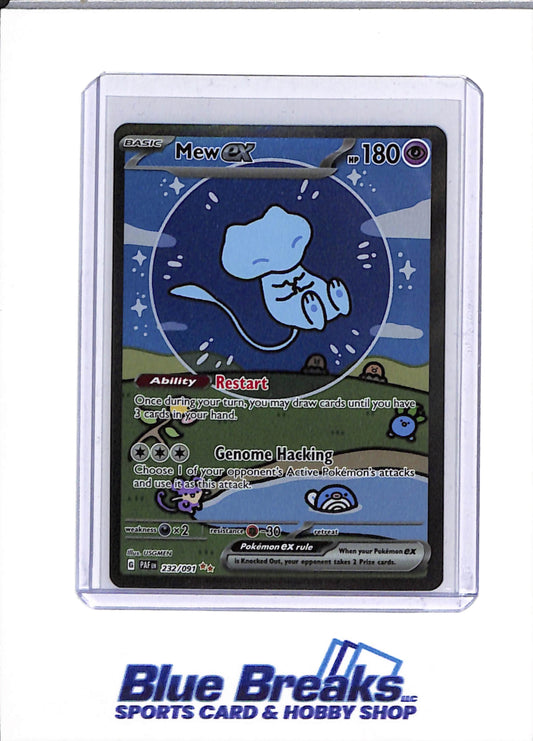 2023 Pokémon - Paldean Fates - Special Illustration Rare - Mew ex - Bubble Mew - #232/091 - drop