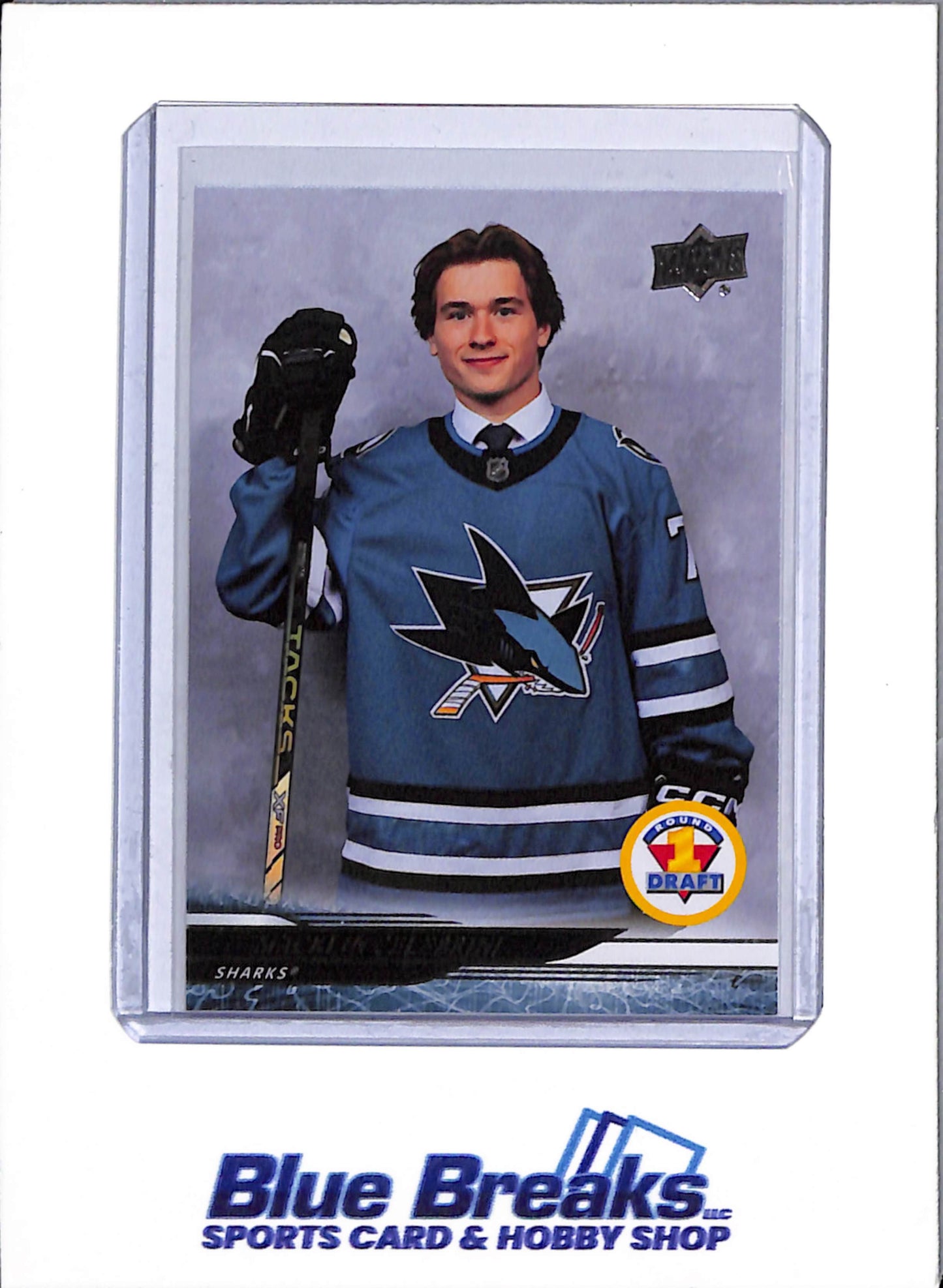 2024-25 Upper Deck - Round 1 Draft - Macklin Celebrini - #743 - Ice Hockey - Sharks