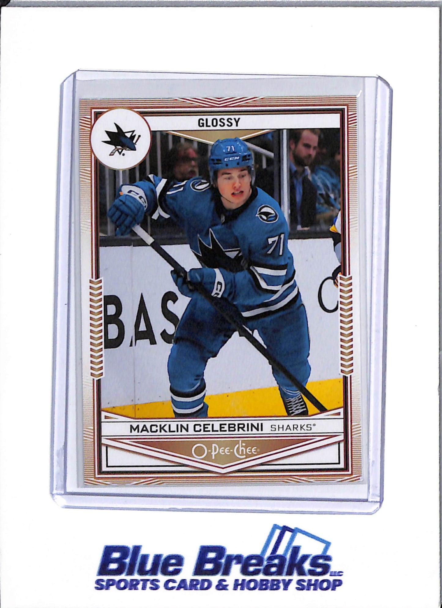 2024-25 Upper Deck - O-Pee-Chee Brown - Macklin Celebrini - #OPC-34 - Glossy - Ice Hockey - Sharks