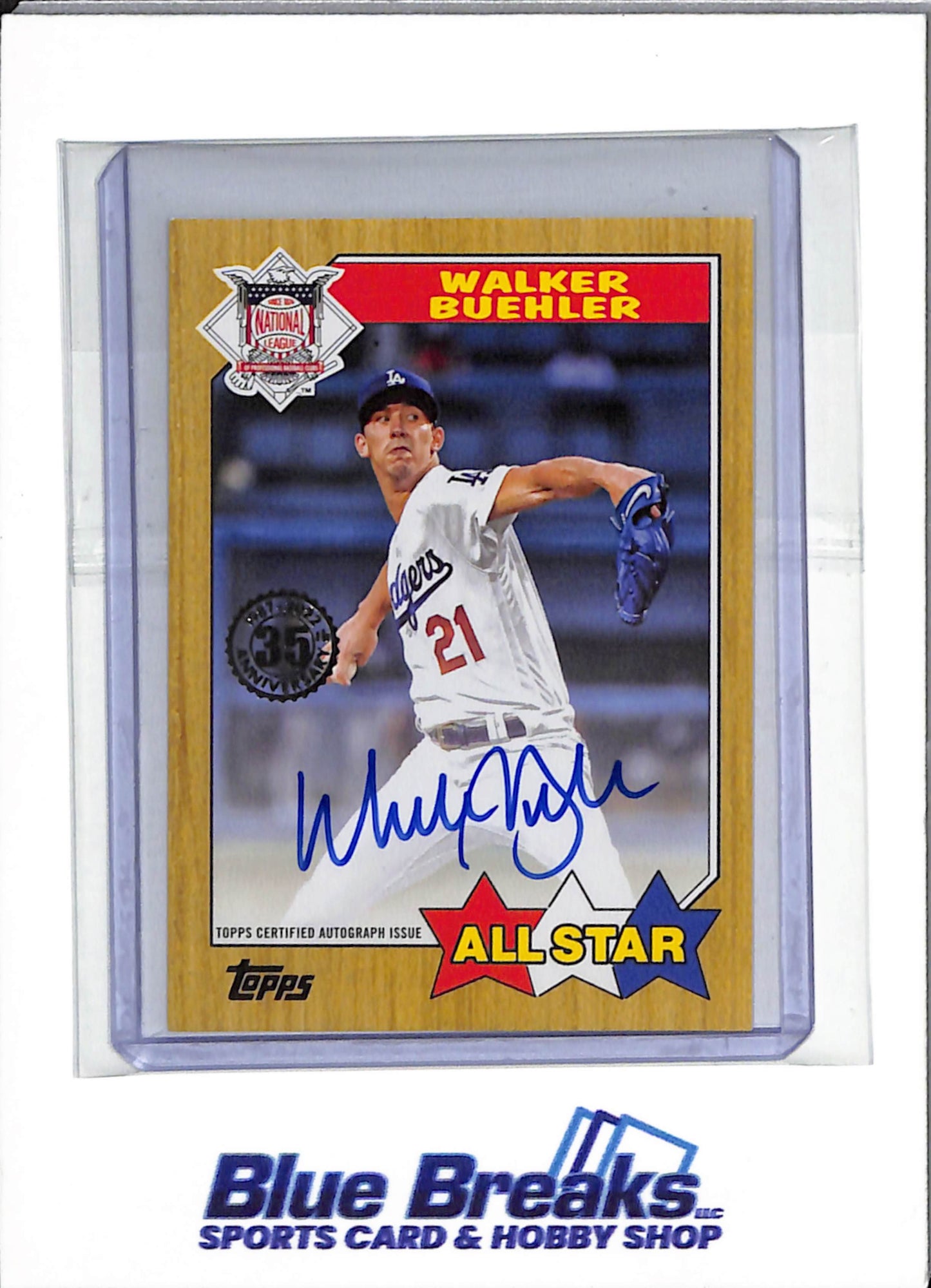 2022 Topps All Star - Auto 35th Anniversary - Walker Buehler - #S7ASA-WBU - Baseball - Dodgers