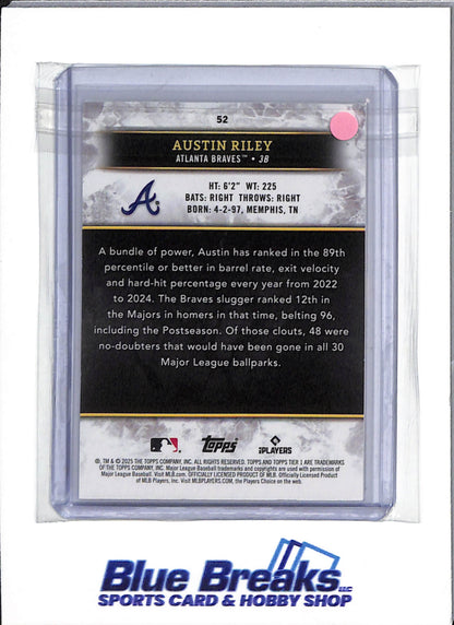 2025 Topps Tier One - Gold - Austin Riley - 026/125 - #52 - Baseball - Braves