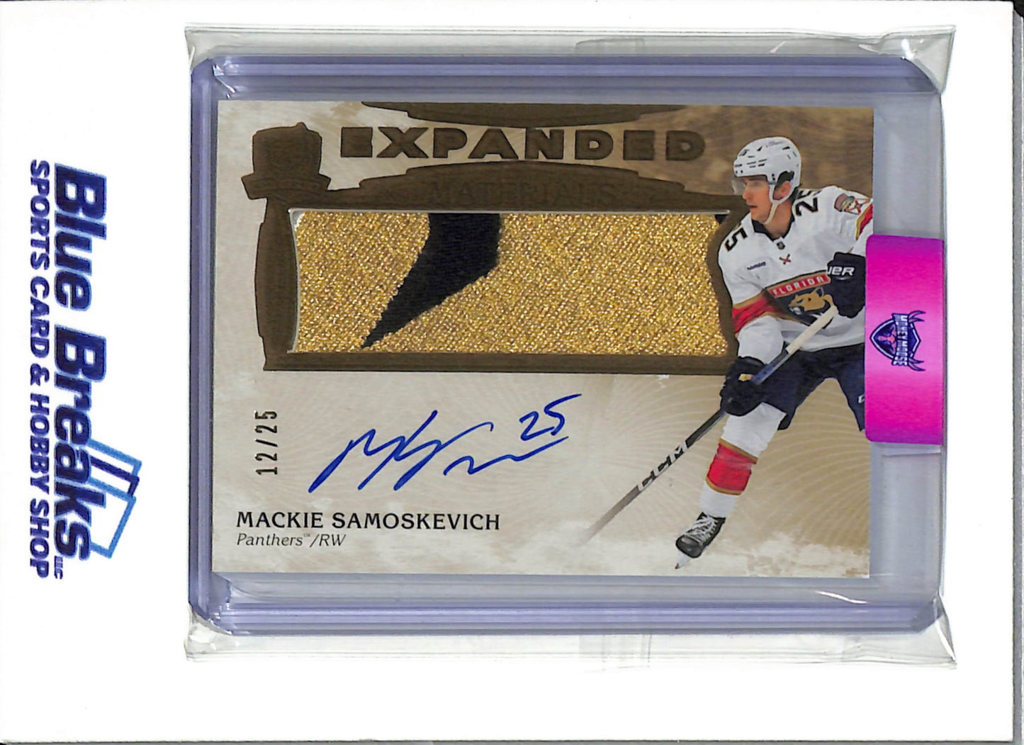 2023-24 Upper Deck The Cup Hockey - Expanded Materials - Mackie Samoskevich - 12/25 - #EM-SA - Ice Hockey - Panthers