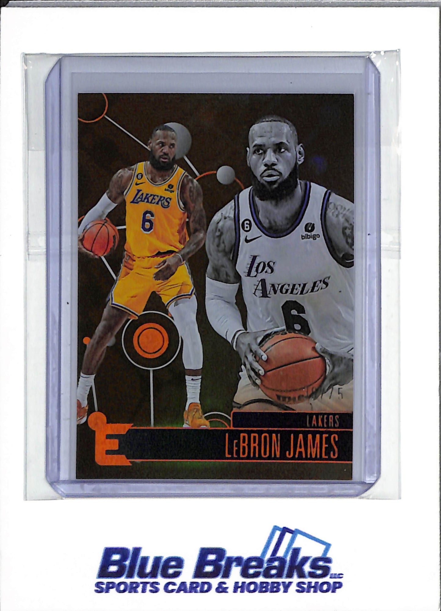 2022-23 Panini - Chronicles Orange - LeBron James - 30/75 - #228 - Basketball - Lakers