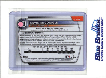 2025 Bowman Chrome - Prospects Silver - Kevin McGonigle - #BCP-79 - Baseball - Tigers