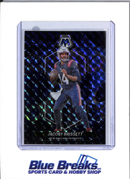 2024 Panini Prizm - Mosaic Blue Geometric - Jacoby Brissett - #148 - Football - Patriots