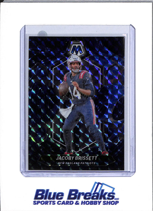 2024 Panini Prizm - Mosaic Blue Geometric - Jacoby Brissett - #148 - Football - Patriots