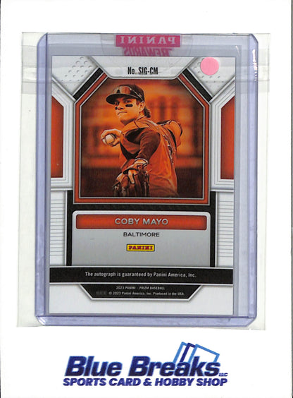 2023 Panini Prizm - Signatures Silver - Coby Mayo - #SIG-CM - Baseball - Orioles