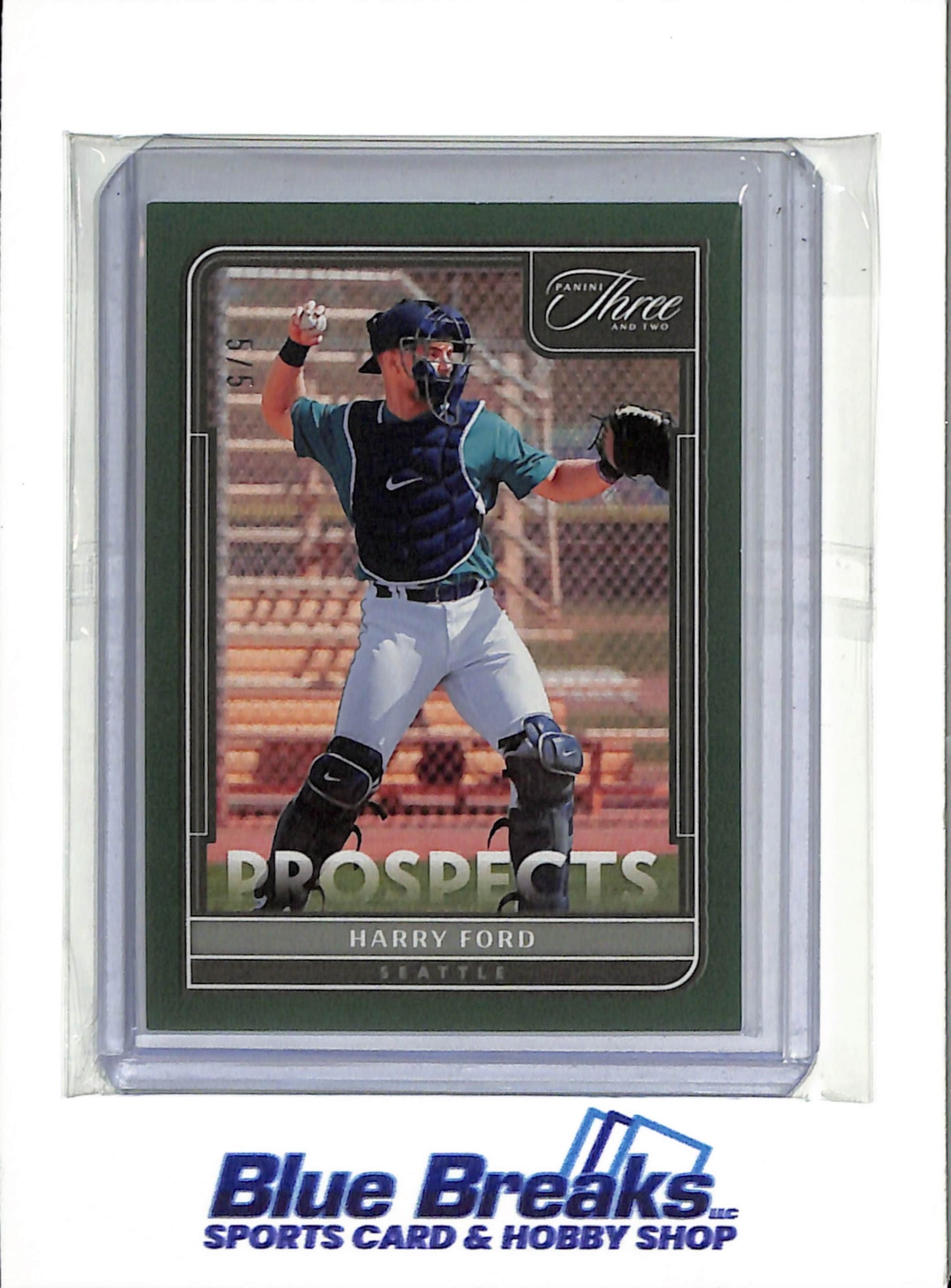 2022 Panini Three and Two - Prospects Green - Harry Ford - 5/5 - #P-36 - Baseball - Mariners