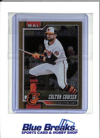 2026 Topps 75 - Series One Gold Glitter - Colton Cowser - 48/50 - #166 - Baseball - Orioles