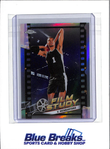 2024 Topps Chrome - Film Study Silver - Victor Wembanyama - #FS-13 - Basketball - Spurs