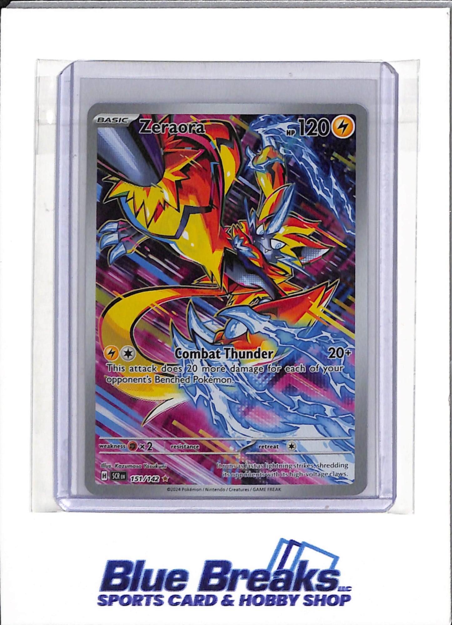 2024 Pokémon - Stellar Crown - Holo - Zeraora - #151/142