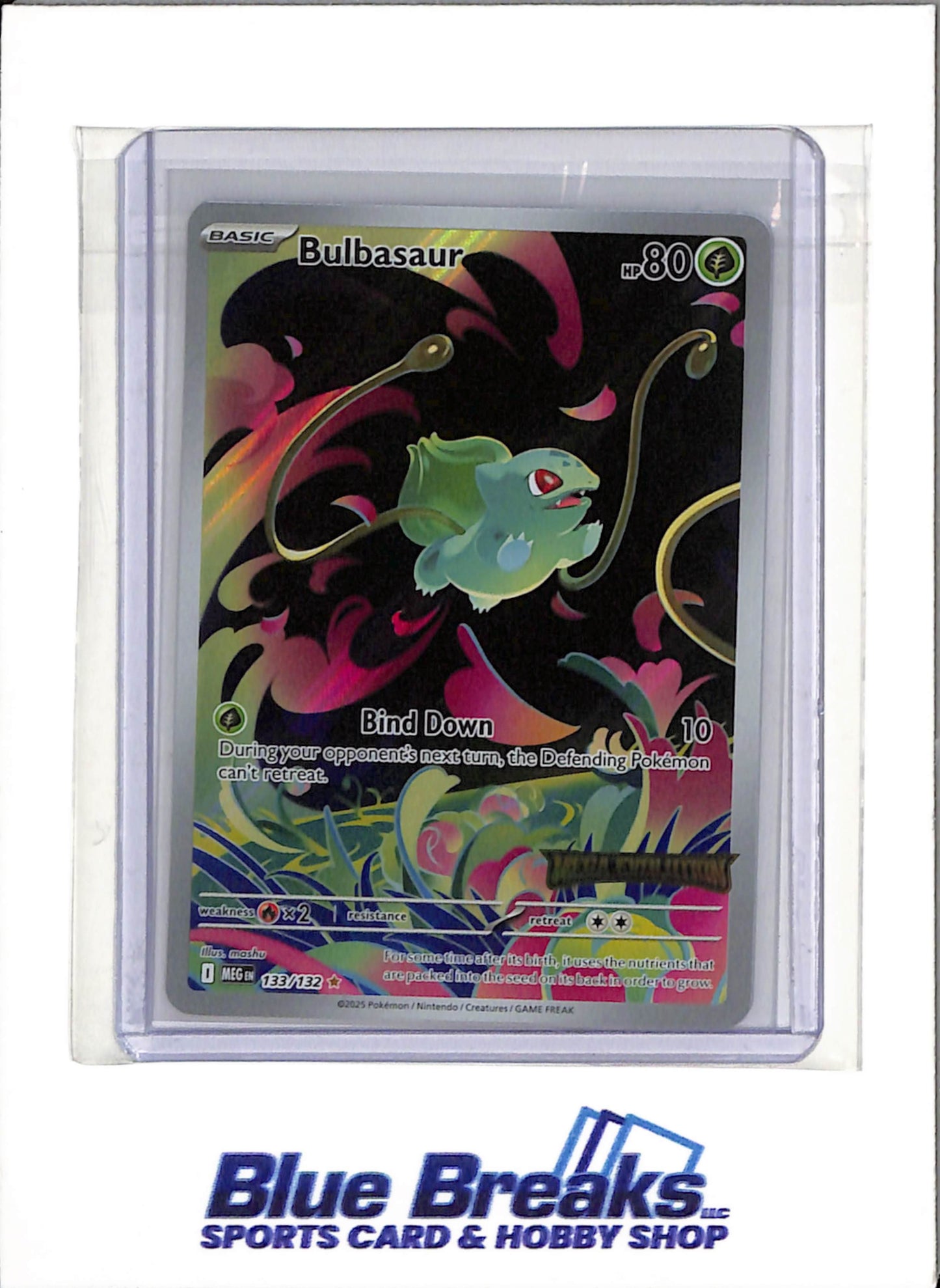 2025 Pokémon - Mega Evolution - Illustration Rare - Bulbasaur - #133/132