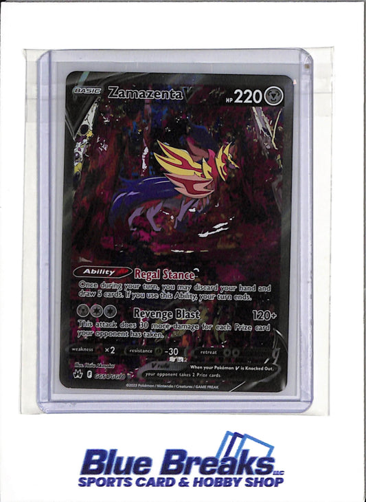 2023 Pokemon - Crown Zenith - Galarian Gallery - Zamazenta V - #GG54/GG70 - drop