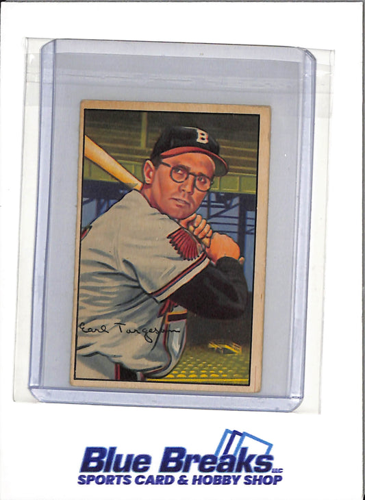 1952 Bowman - Earl Torgeson - #72 - Baseball - Boston Braves - Red Sox - drop