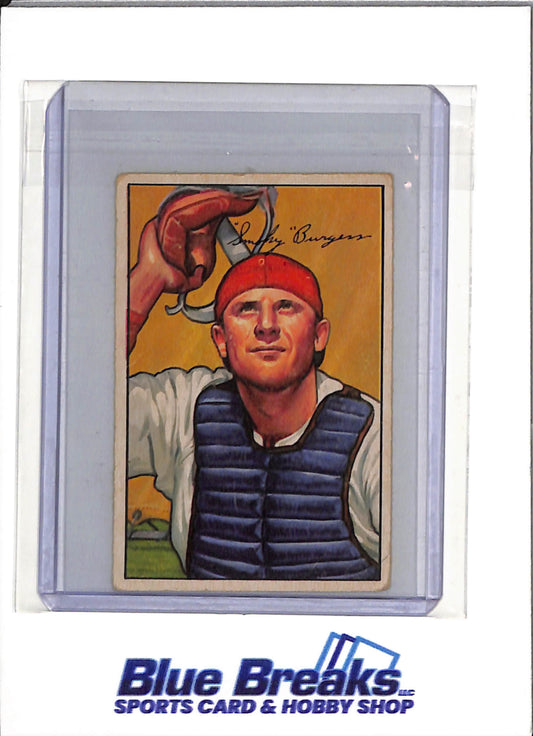 1952 Bowman - Smoky Burgess - #112 - Baseball - Phillies - drop