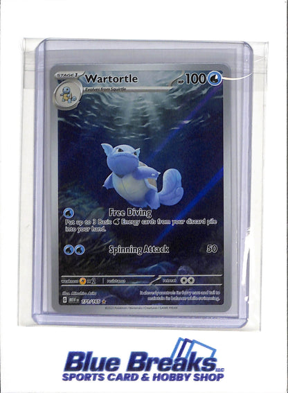2023 Pokémon - Scarlet & Violet - 151 - Illustration Rare Holo - Wartortle - #171/165