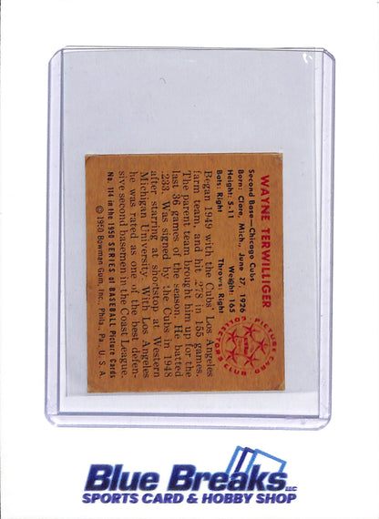 1950 Bowman - Wayne Terwilliger - #114 - Baseball - Cubs