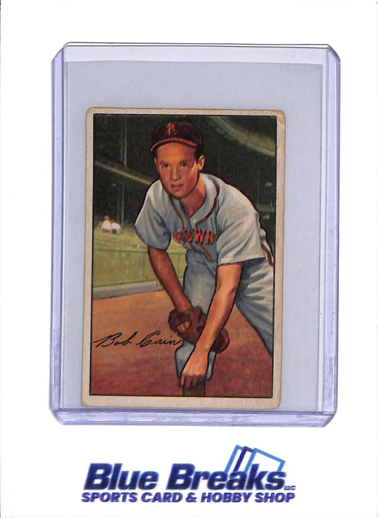 1952 Bowman - Bob Cain - #19 - Baseball - St. Louis Browns - Baltimore Orioles - drop