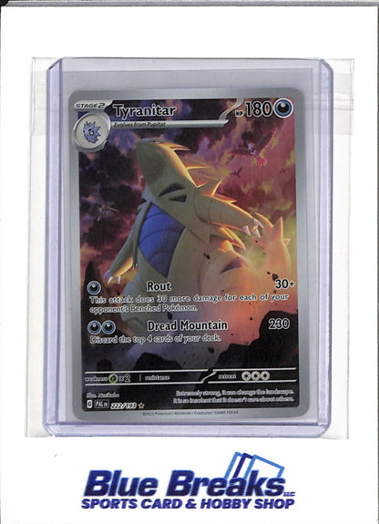 2023 Pokemon - Scarlet & Violet Paldea Evolved - Holo - Tyranitar - #222/193