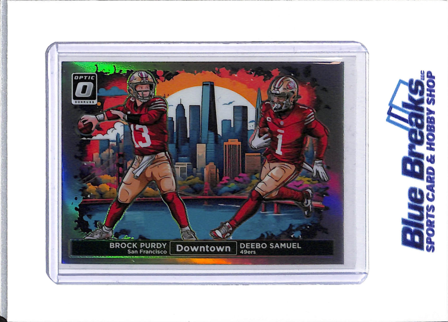 2024 Panini - Donruss Optic - Downtown - Brock Purdy - Deebo Samuel - #2 - football - 49ers