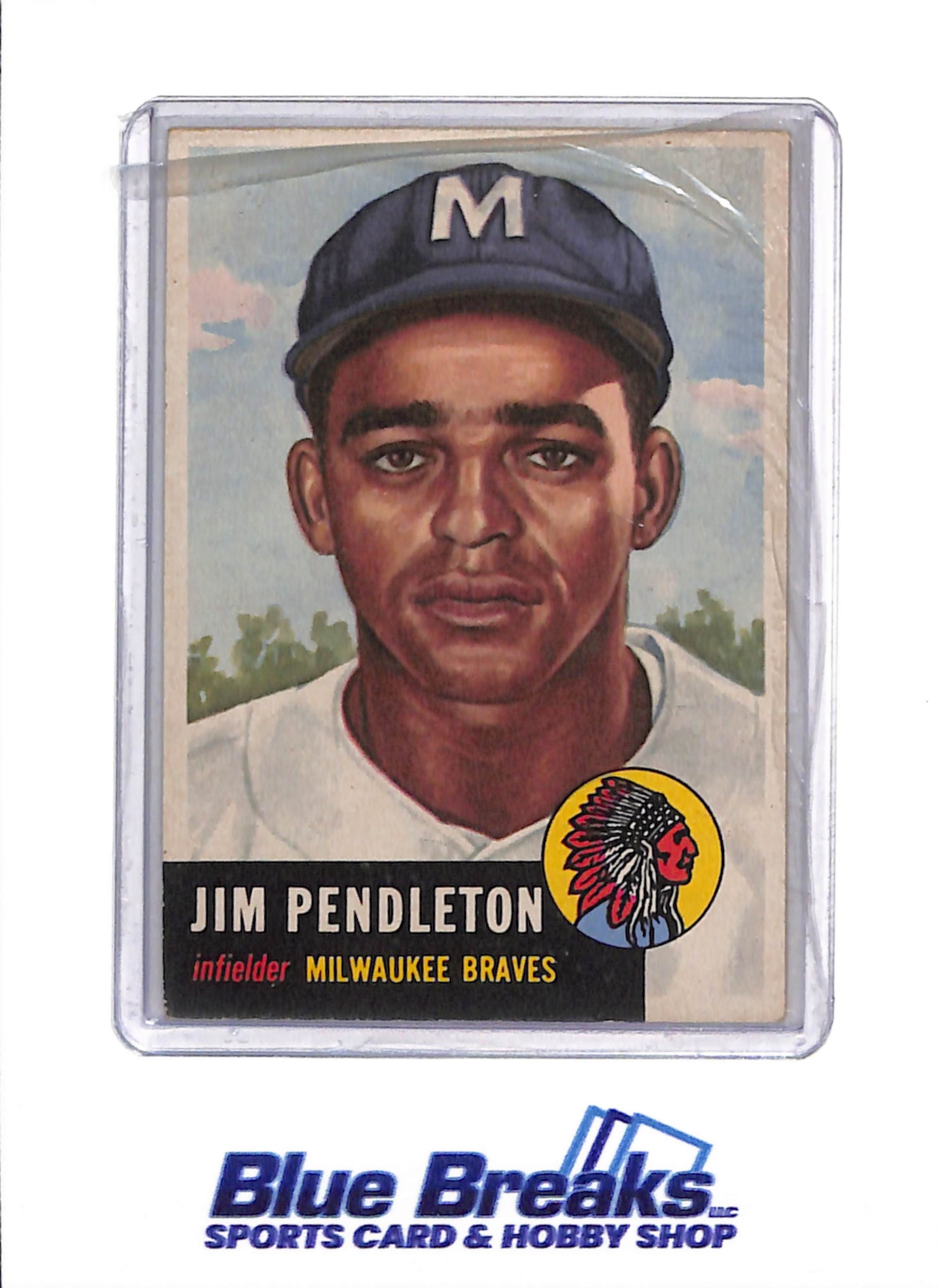 1953 Topps - Jim Pendleton - #185 - Baseball - Braves