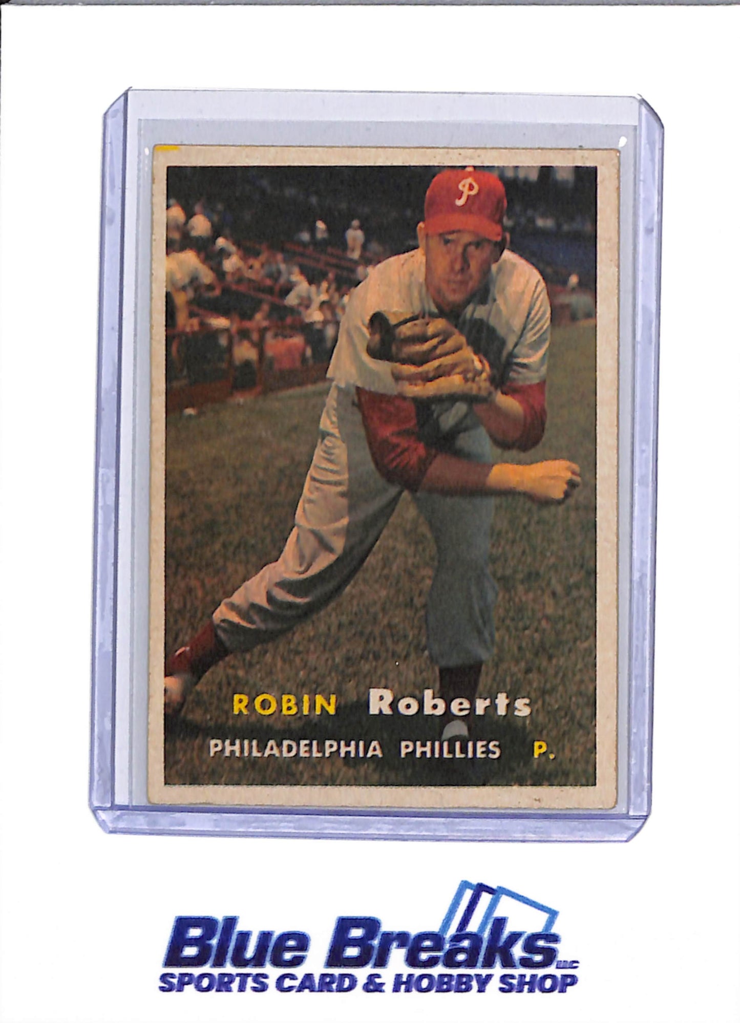 1957 Topps - Robin Roberts - #15 - Baseball - Phillies