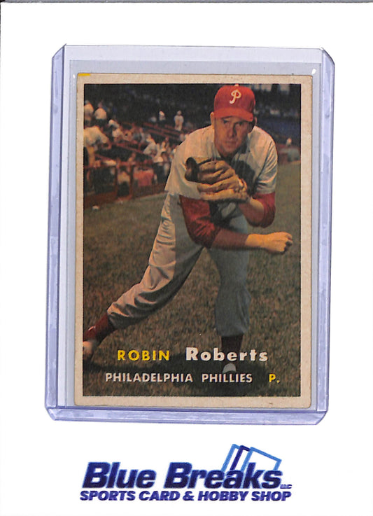 1957 Topps - Robin Roberts - #15 - Baseball - Phillies