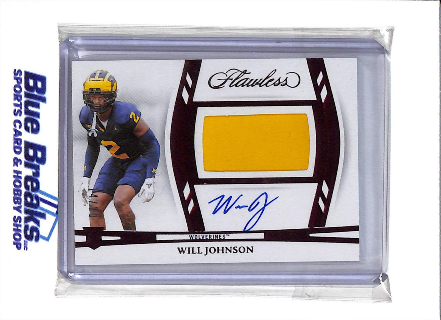 2025 Panini - Flawless - Red - Will Johnson - #RPAH_WJN -Football - Wolverines