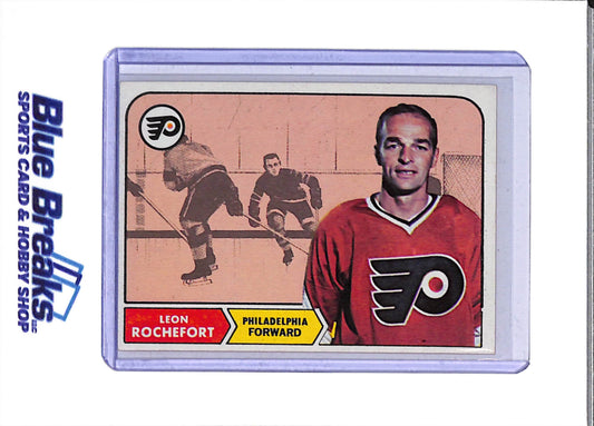 1968-69 O-Pee-Chee - Leon Rochefort - #95 - Ice Hockey - Flyers