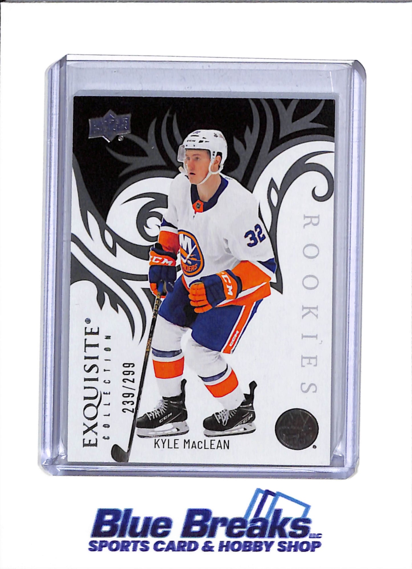 2024-25 Upper Deck - Exquisite Collection Rookies - Kyle MacLean - 239/299 - #R-35 - Ice Hockey - Islanders