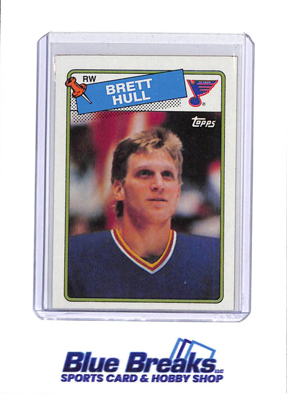 1988 Topps - Brett Hull - #66 - Ice Hockey - Blues
