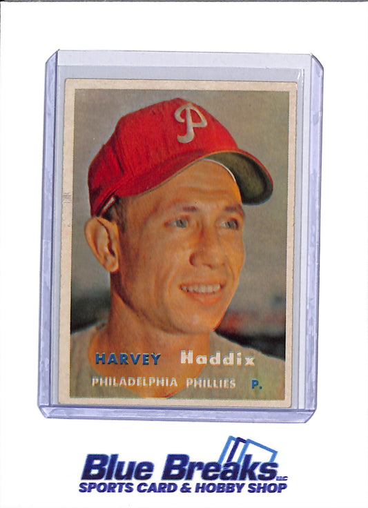1957 Topps - Harvey Haddix Jr. - #265 - Baseball - Phillies