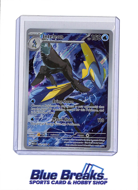 2025 Pokémon - Mega Evolution - Illustration Rare Holo - Inteleon - #142/132