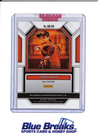 2023 Panini - Prizm Signatures - Coby Mayo - #SIG-CM - Baseball - Orioles