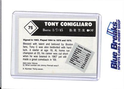 1978 Boston Red Sox - Of the 50's and 60's - Tony Conigliaro - #75 - Baseball