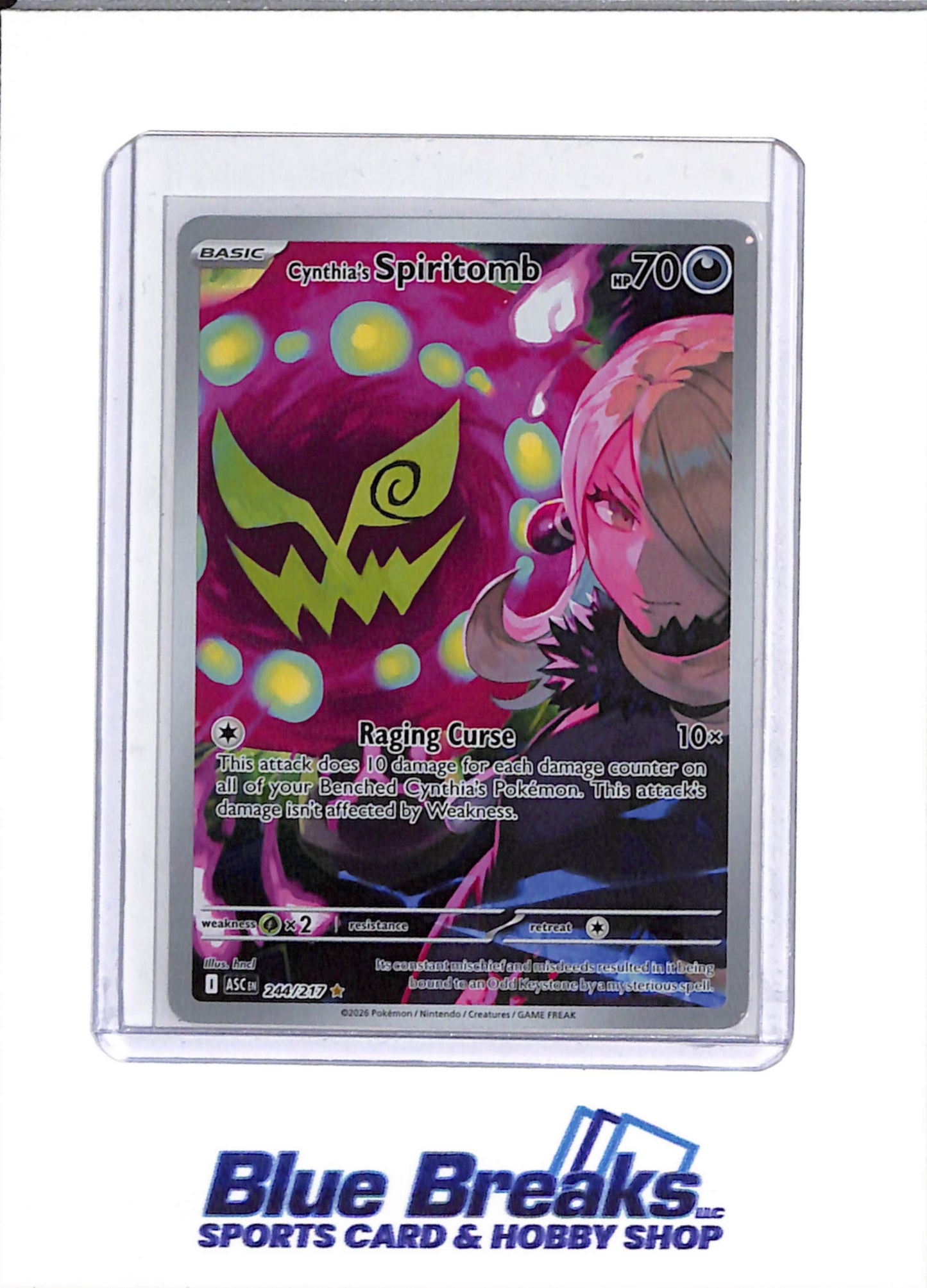 2026 Pokémon - Ascended Heroes Expansion - Holo - Illustration Rare - Cynthia's Spiritomb - #244/217