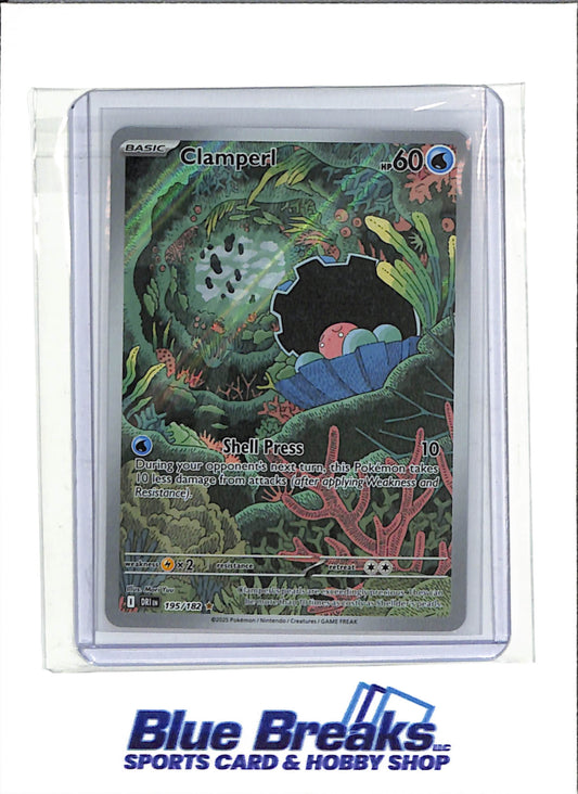 2025 Pokémon - Scarlet & Violet - Destined Rivals - Illustration Rare Holo - Clamperl - #195/182