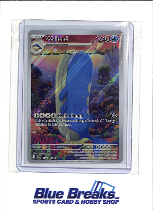2025 Pokémon - Journey Together - Illustration Rare Holo - Wailord - #162/159