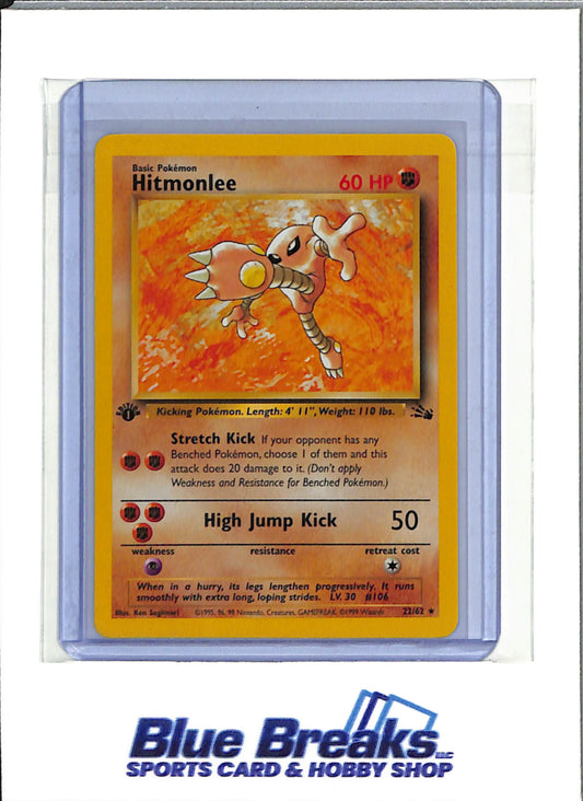 1999 Pokémon - Fossil Set - Hitmonlee - #22/62